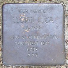 Stolperstein dedicated to Lucian Luca