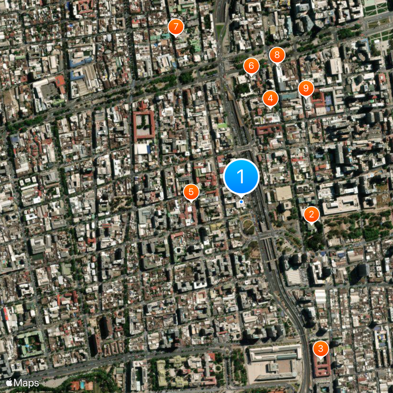 Diego Portales University Map