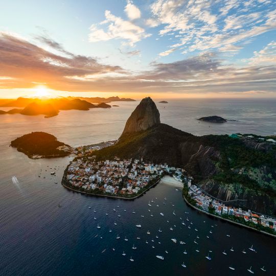 Mouth of Guanabara Bay and Manmade Shorelines – Flamengo Park, Historic Forts of Niterói, Sugar Loaf Natural Monument, Copacabana Seafront