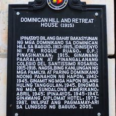 Dominican Hill and Retreat House historical marker