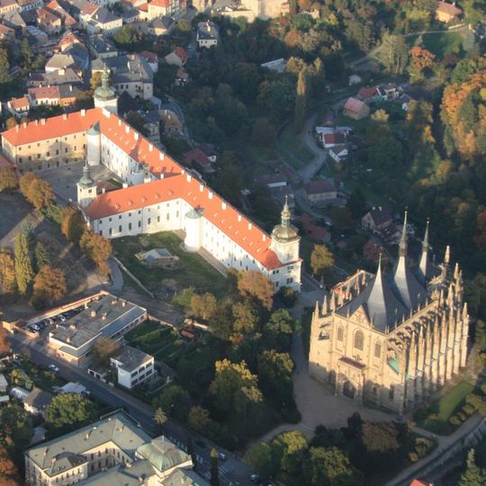 Historisch centrum van Kutná Hora, met de Kerk van Sint Barbara en de Kathedraal van Onze Lieve Vrouw in Sedlec