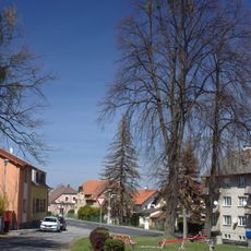 Kříž v Mladé Vožici u Zahradní ulice