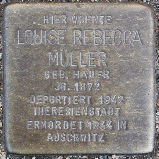 Stolperstein en memoria de Louise Rebecca Müller