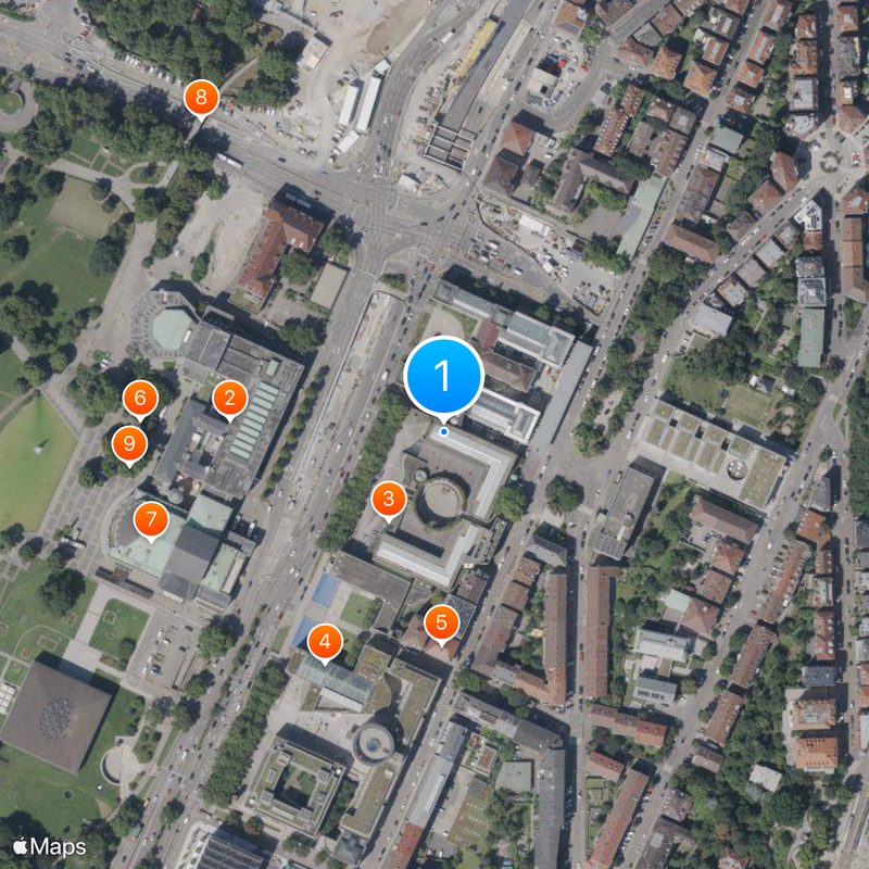 Staatsgalerie Stuttgart Mapa