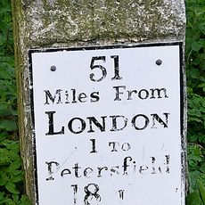 Milestone, London Road, by No. 21, E of roundabout