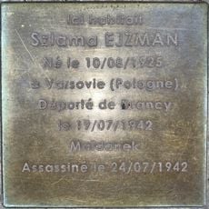 Stolperstein en memoria de Szlama Ejzman