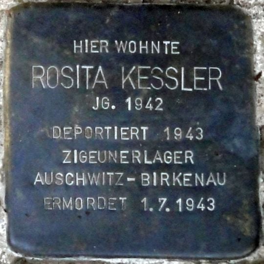 Stolperstein dedicated to Rosita Kessler
