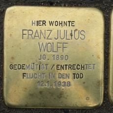 Stolperstein en memoria de Franz Julius Wolff