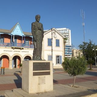 Statue of Zeno in Larnaca