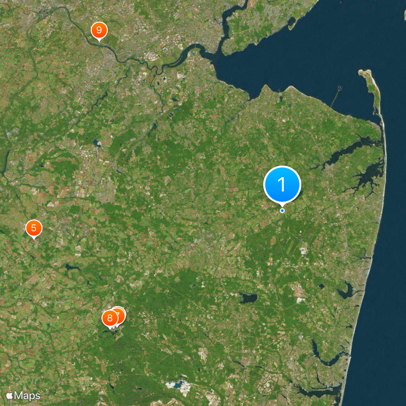 Monmouth County Karte