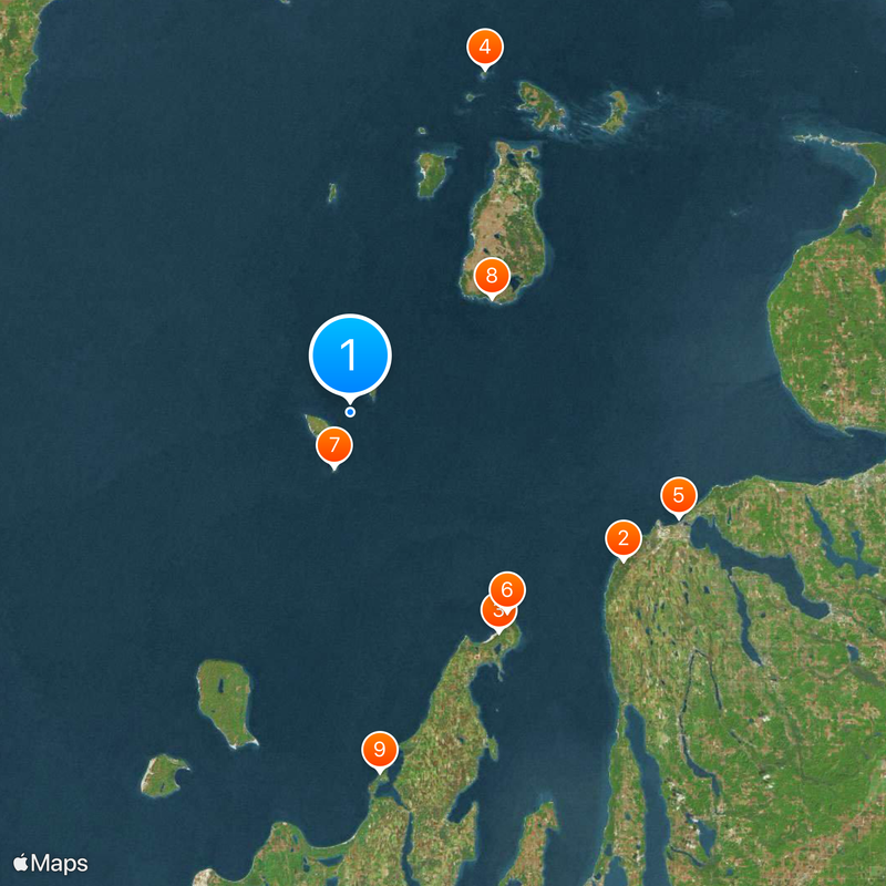 Fox Islands Map