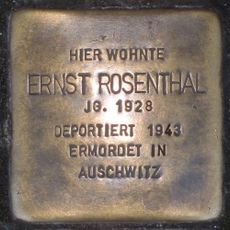 Stolperstein dedicated to Ernst Rosenthal