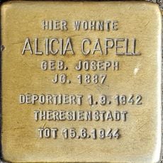 Stolperstein dedicated to Alicia Capell geb. Joseph