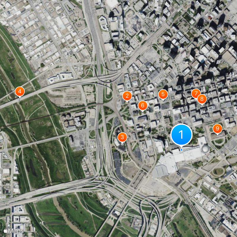 Kay Bailey Hutchison Convention Center Map
