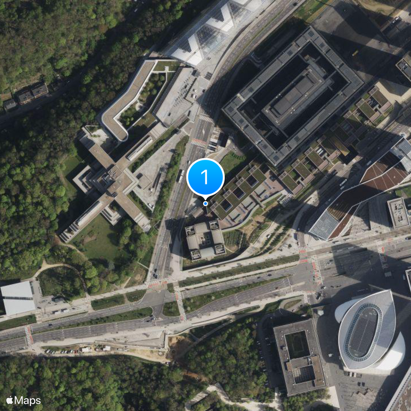 Corte di giustizia dell'Unione europea Mappa