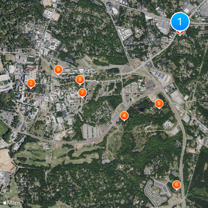 Clemson Mapa