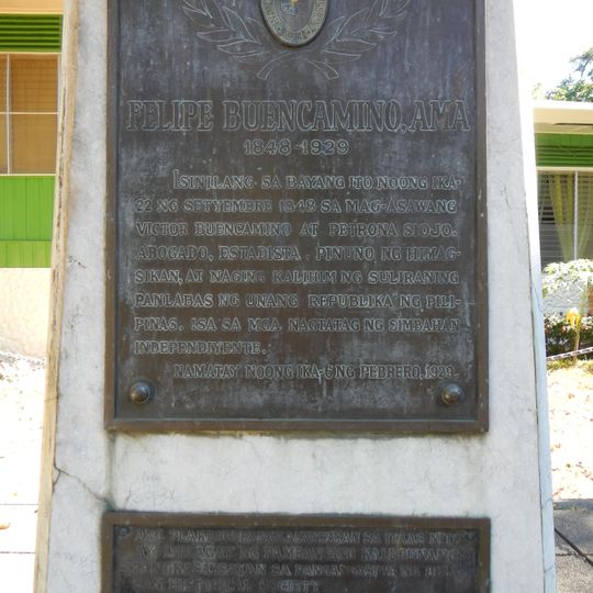 Felipe Buencamino, Sr. historical marker