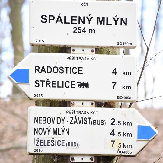 Rozcestník Spálený mlýn