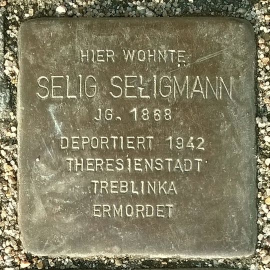 Stolperstein en memoria de Selig Seligmann