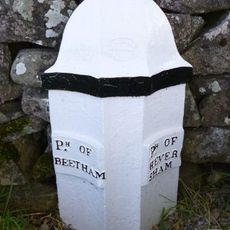 Boundary Post At Junction Of B6384 With Paradise Lane Between Ackenthwaite And Whasset