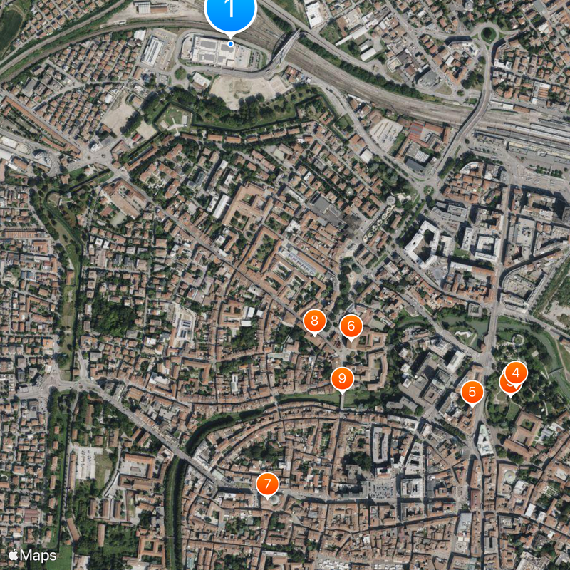 Uniwersytet Padewski Mapa