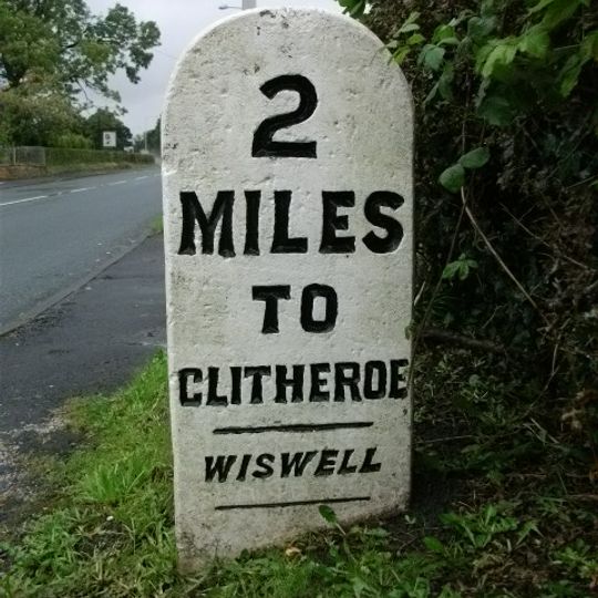 Milestone, N of Barrow, opp. Garden Centre