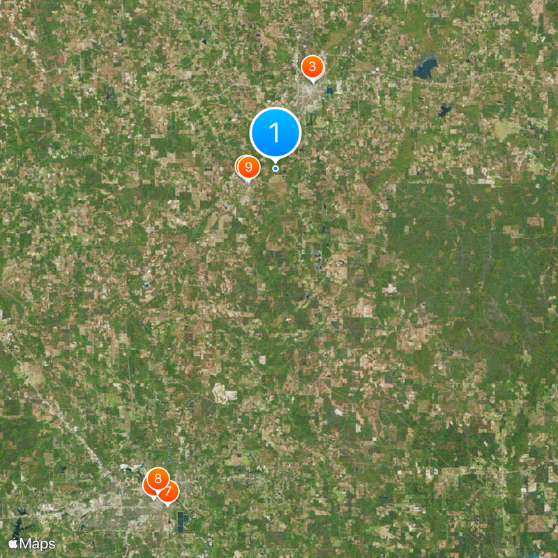 Comté de Jones Carte