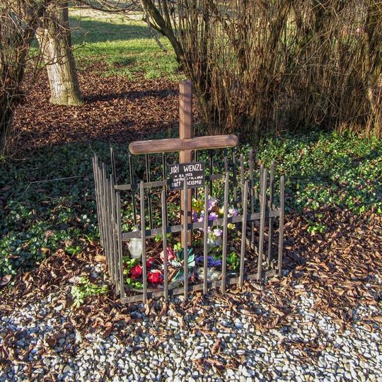 Kříž v Petrůvce u hlavní silnice