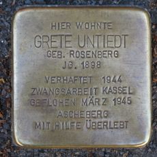 Stolperstein en memoria de Grete Untiedt
