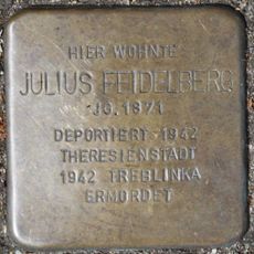 Stolperstein dedicated to Julius Feidelberg