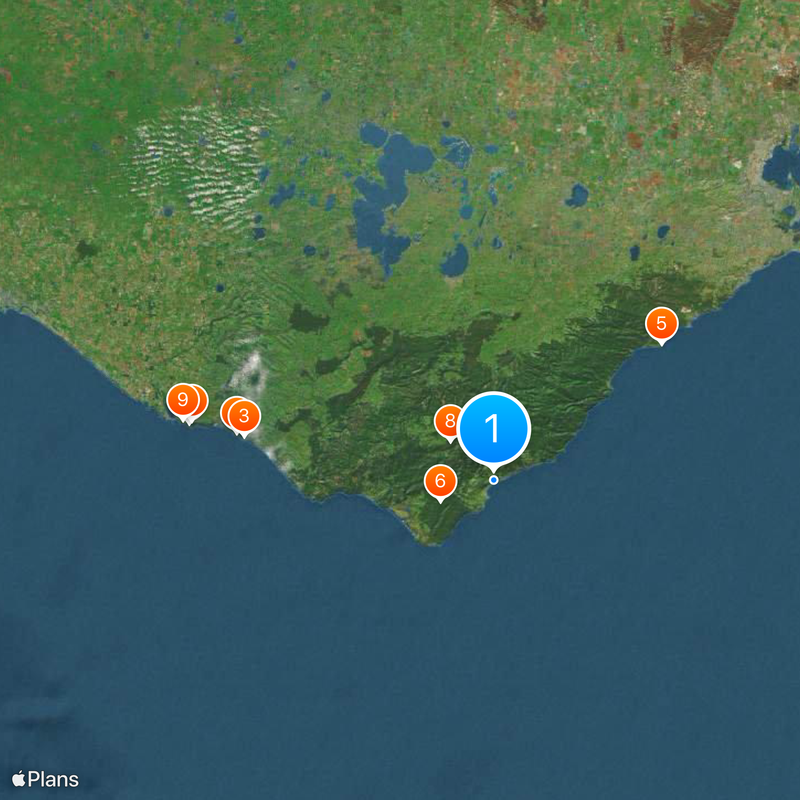 Great Ocean Road Mapa