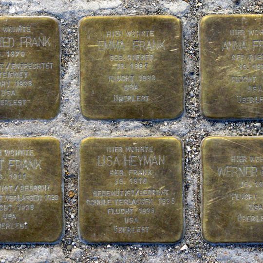 Stolperstein à la mémoire de Siegfried Frank