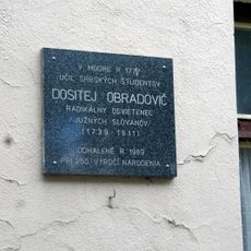 Býv. ev. gymnázium a pam. tabule, tabuľa pamätná III.