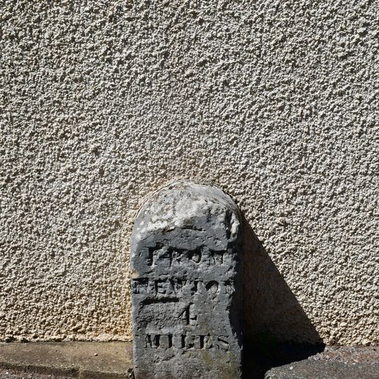 Milestone About 575 Metres North West Of Little Harvey Farmhouse At Sx 910723