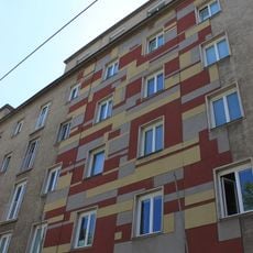 Mosaik, Putzbild von Fritz Riedl