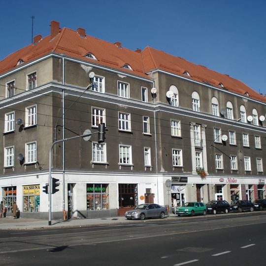 Budynek przy ul. Głogowskiej 48/50 w Poznaniu