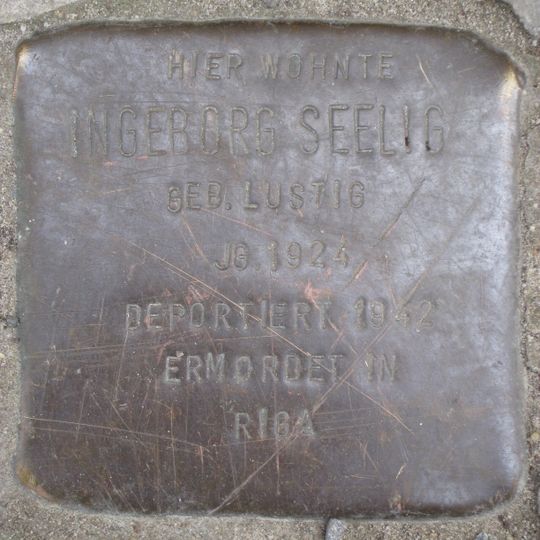 Stolperstein für Ingeborg Seelig