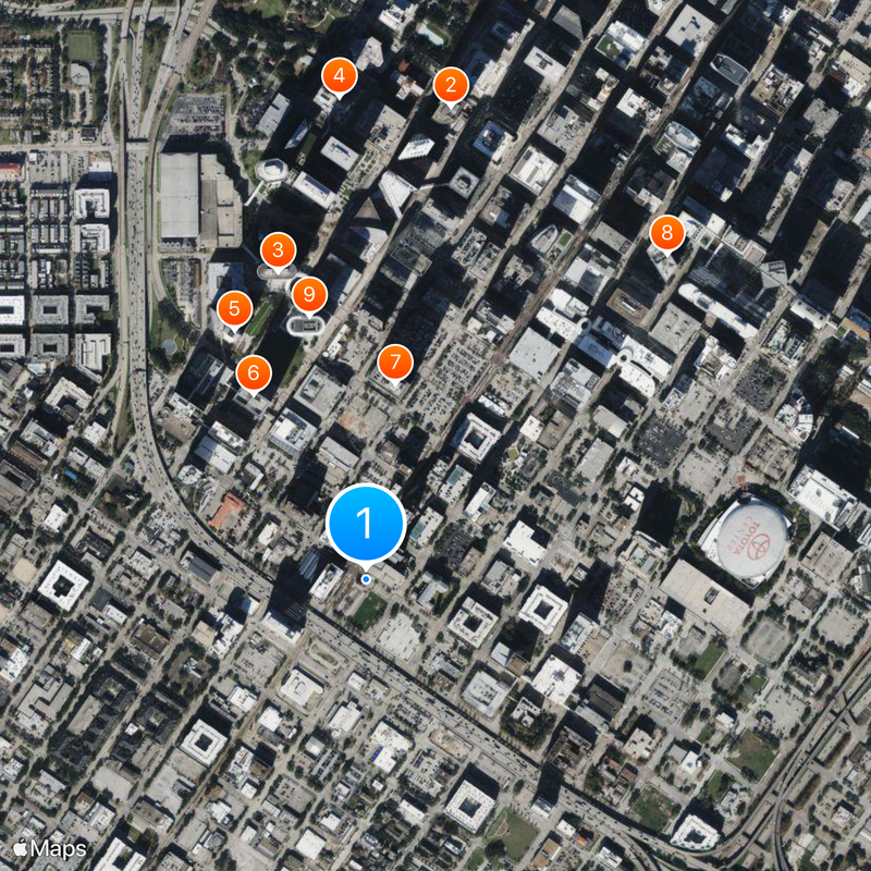 Houston tunnel system Map