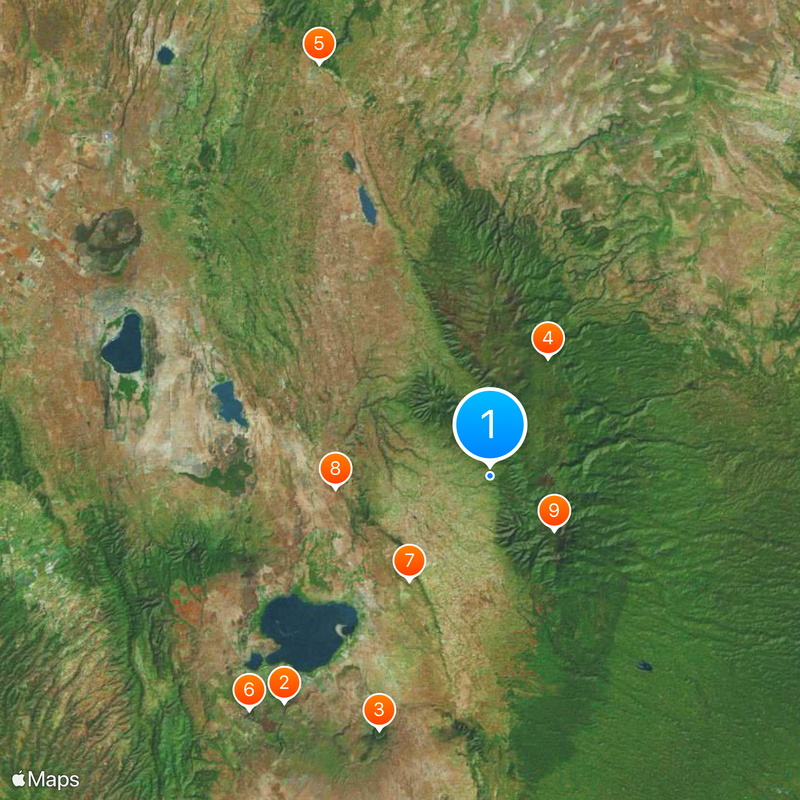 Nyandarua County Map