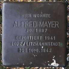 Stolperstein en memoria de Alfred Mayer