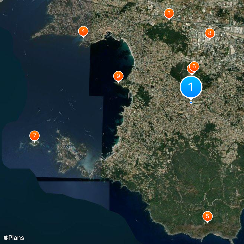 Six-Fours-les-Plages Kaart