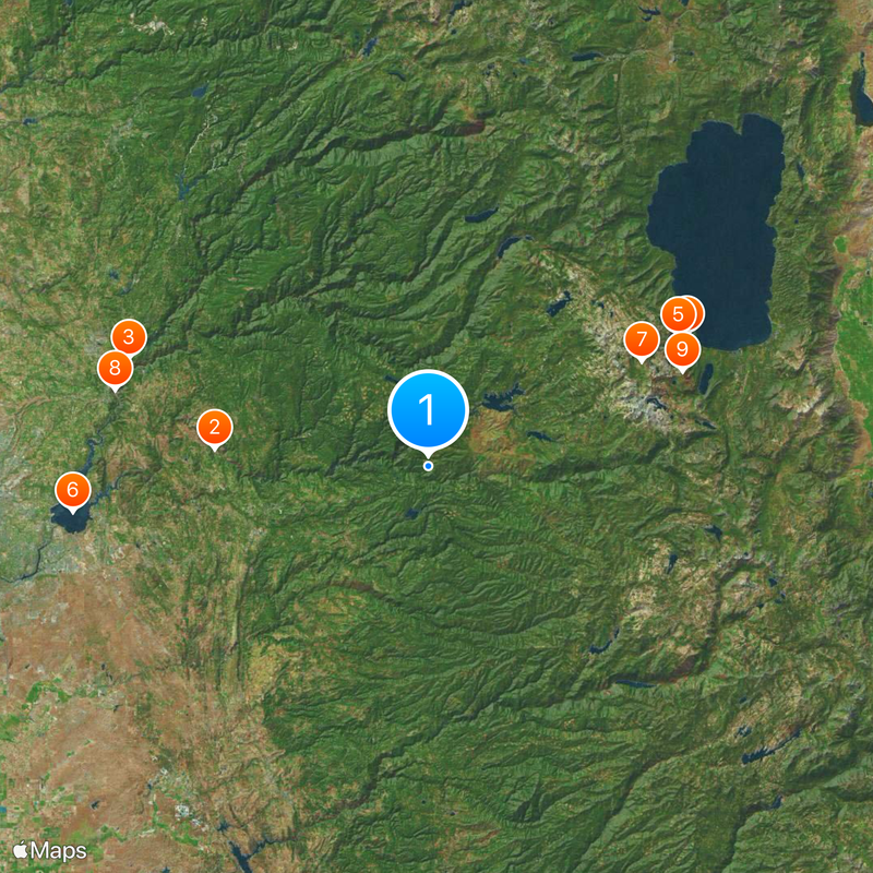 Comté d'El Dorado Carte