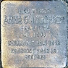 Stolperstein dedicated to Anna Sulzberger geb. Lieber