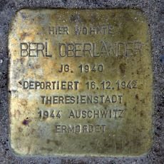 Stolperstein dedicated to Berl Oberländer
