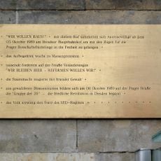 Gedenktafel Oktober 1989