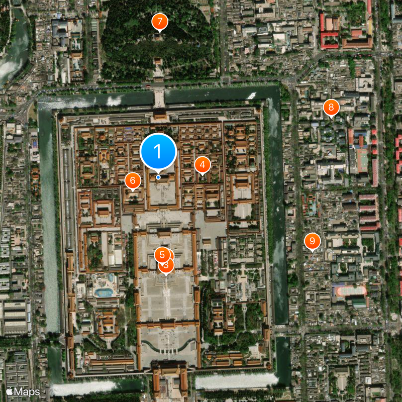 Palace of Heavenly Purity Mappa