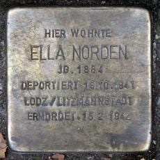 Stolperstein en memoria de Ella Norden