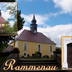 Pfarrkirche und Friedhof in Rammenau