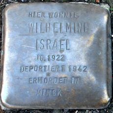 Stolperstein dedicated to Wilhelmine Israel
