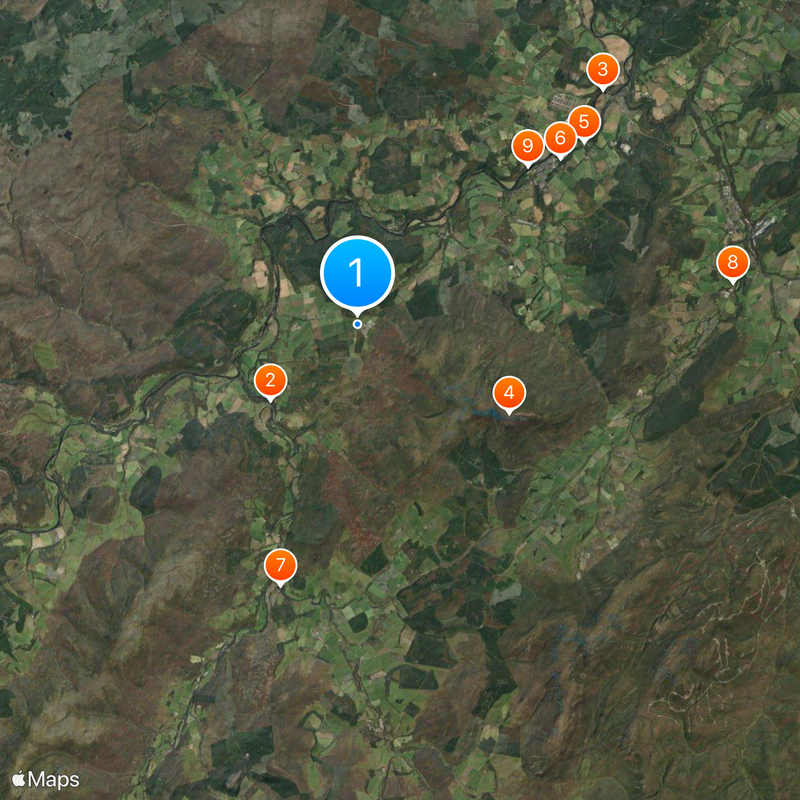 Glenfarclas distillery Map